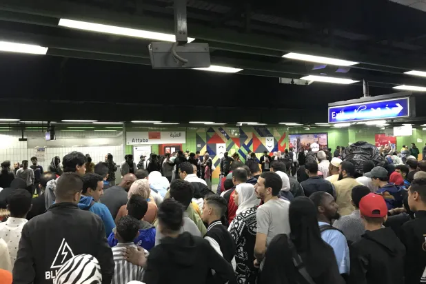 زحام في مترو الأنفاق (تصوير: عبد الفتاح فرج)