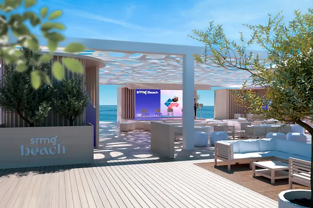 تشمل «تجربة شاطئ SRMG» عدداً من النشاطات التفاعلية باستخدام الذكاء الاصطناعي (الشرق الأوسط)