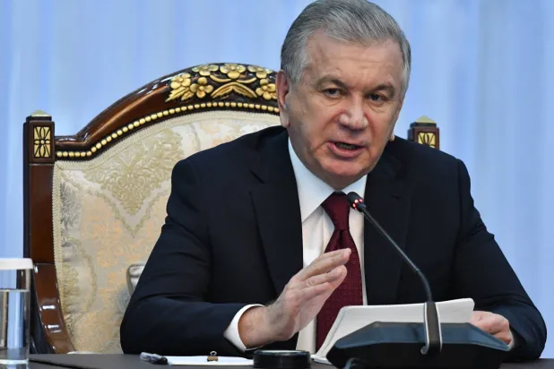 رئيس أوزبكستان شوكت ميرزيوييف (أ.ف.ب)