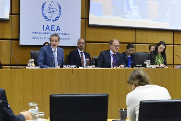 عکسی که آژانس بین‌المللی انرژی اتمی از افتتاحیه نشست فصلی شورای حکام در وین منتشر کرد