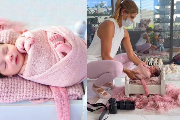 جانيس صرّاف، تفرّغت لتصوير الأطفال وحديثي الولادة منذ 10 سنوات (الشرق الأوسط)