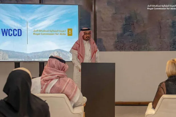 جانب من تسليم العلا جائزة الآيزو الذهبية (واس)