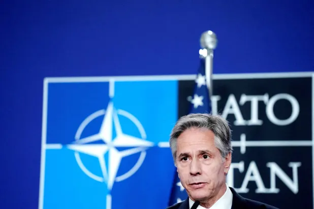 وزير الخارجية الأميركي أنتوني بلينكن يتحدث للصحافيين في أوسلو مطلع الشهر الحالي (رويترز)