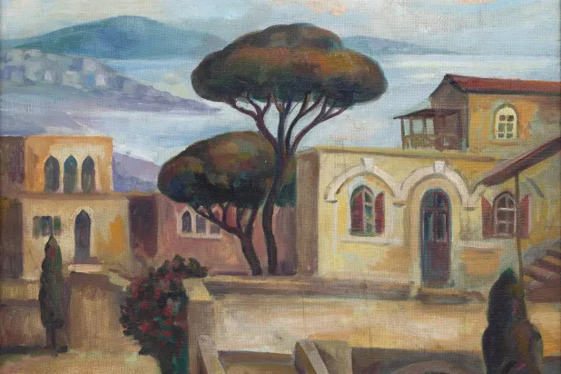 لوحة للفنانة ماري حداد (أرت سكوبس)