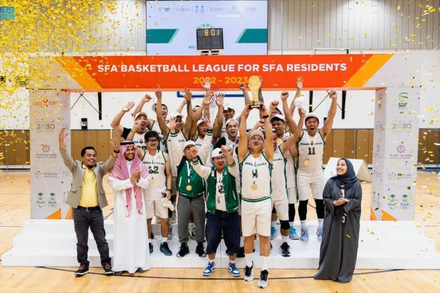 جانب من ختام منافسات برنامج السلة للمقيمين (واس)