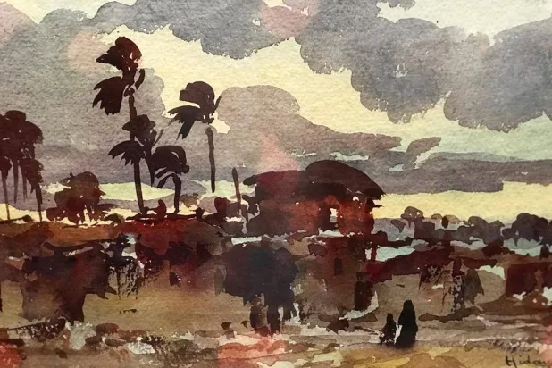 احتفت بعض الأعمال بمراقبة عناصر الطبيعة وتحولاتها بصورة مجردة (الشرق الأوسط)