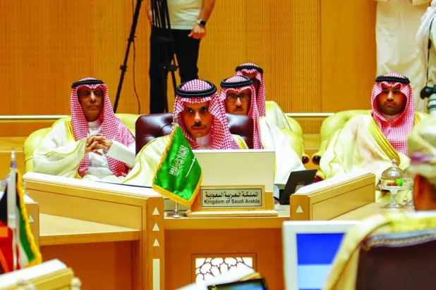 
الإشادة بجهود السعودية لإعادة إحياء مبادرة السلام العربية (مجلس التعاون الخليجي)