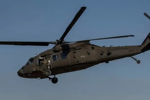 Suriye hava sahasında bir ABD helikopteri (arşiv - AP)