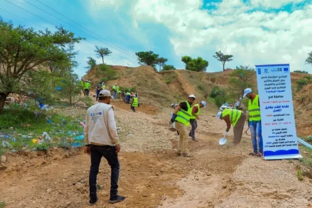 Yemen’de gıda güvenliğini artırmaya yönelik projelerden biri (Resmi medya)