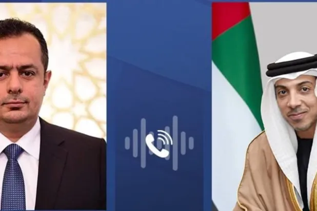 BAE Başbakan Yardımcısı ve Yemen Başbakanı Yemen’deki gelişmeleri görüştü