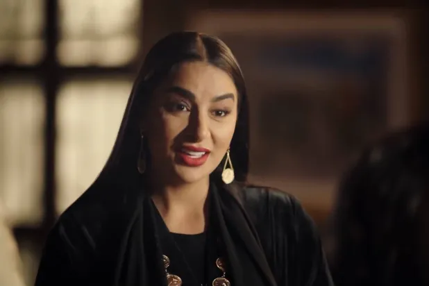 جوري بكر في لقطة من مسلسل «جعفر العمدة» (صفحة الشركة المنتجة «فيسبوك»)