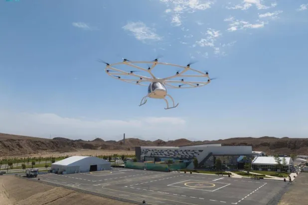 نجاح أولى تجارب التاكسي الجوي في السعودية (واس)