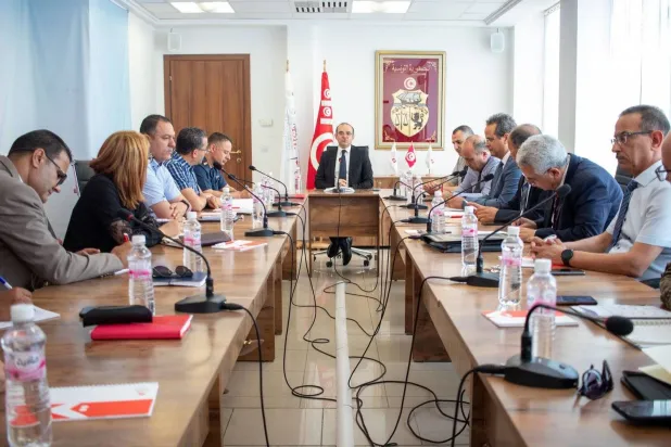 The head of the Independent High Authority for Elections in a meeting to set the upcoming electoral dates. (Independent High Authority for Elections) 
