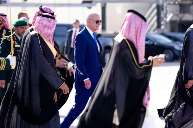 ABD Başkanı Joe Biden, Temmuz 2022'de Suudi Arabistan'ı ziyaret etmişti (Reuters)