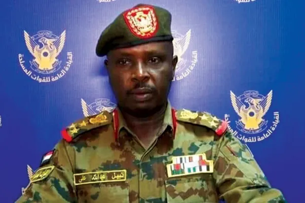 سوڈانی مسلح افواج کے سرکاری ترجمان کرنل نبیل عبداللہ (الشرق الاوسط)
