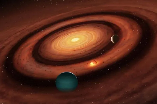 عرض فني لكيفية تكوّن كواكب صغيرة (جامعة واريك)