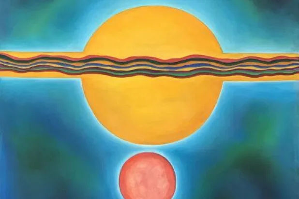 عمل للفنانة سامية جنبلاط (مؤسسة بارجيل للفنون)