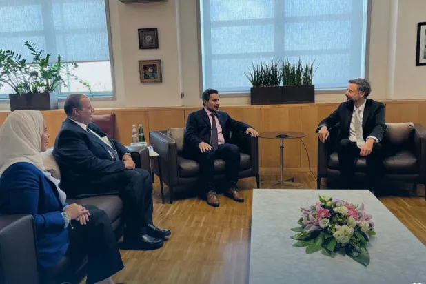 المهندس منصور المشيطي نائب وزير البيئة السعودي يلتقي الدكتور ألفارو لاريو رئيس الصندوق الدولي للتنمية الزراعية (الشرق الأوسط)