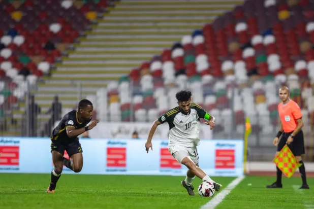 جانب من مباراة السعودية وموريتانيا (اتحاد اللجان الأولمبية العربية )