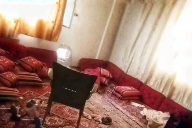 منزل أصيب خلال المواجهات في طفس صباح الأربعاء (مواقع محلية)