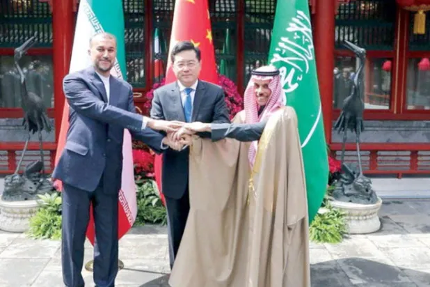 سعودی عرب، چین اور ایران کے وزرائے خارجہ کل بیجنگ میں (ای پی اے)