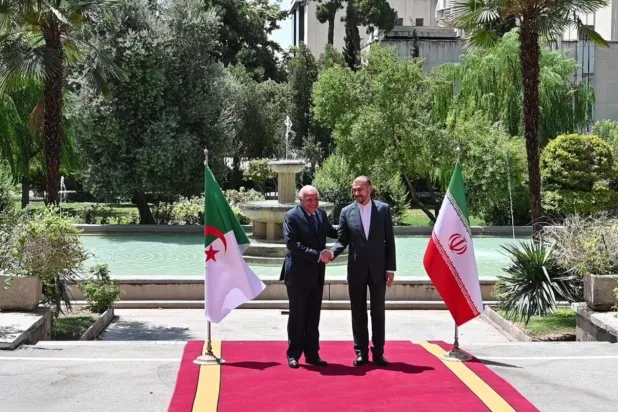 Cezayir ve İran Dışişleri Bakanları (Cezayir Dışişleri Bakanlığı)