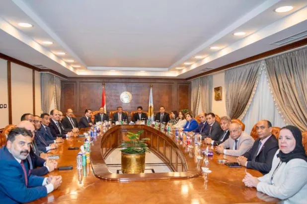 Mısır Cumhuriyet Halk Partisi Yüksek Komitesi’nin cumhurbaşkanlığı seçimleri için adayın seçildiği toplantısı (Mısır Cumhuriyet Halk Partisi)