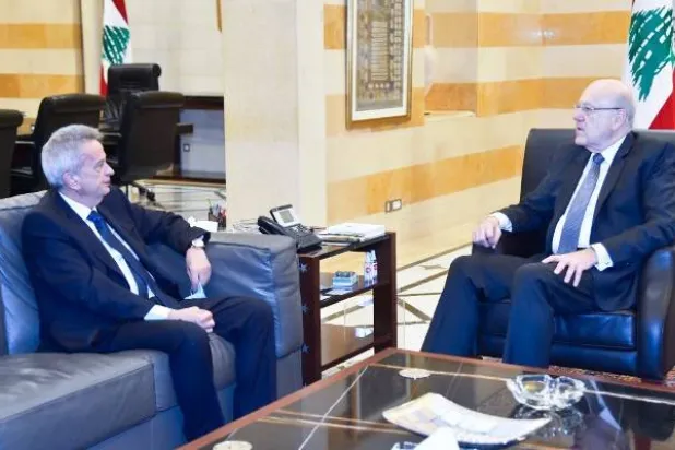 ميقاتي وسلامة خلال لقاء سابق بينهما (دالاتي ونهرا)