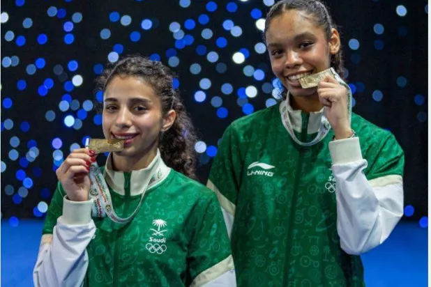 سعودی خواتین کھلاڑیوں نے کل اپنے ملک کے تمغوں کی تعداد میں اضافہ کیا (سعودی اولمپکس)