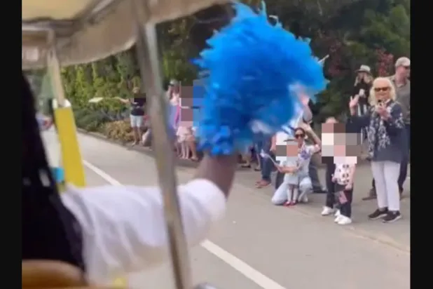 لقطة من فيديو تُظهر ميغان ماركل برفقة ابنتها ليليبت خلال الاحتفالات بيوم الاستقلال في لوس أنجليس (إنستغرام)