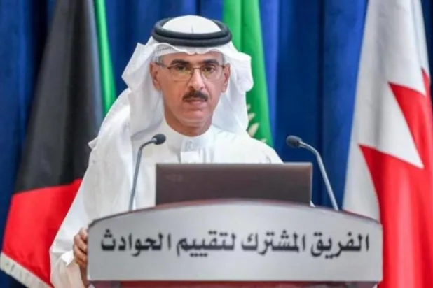 Yemen’deki Ortak Olayları Değerlendirme Ekibi Sözcüsü Mansur el-Mansur, basın toplantısı yaptı. (SPA)