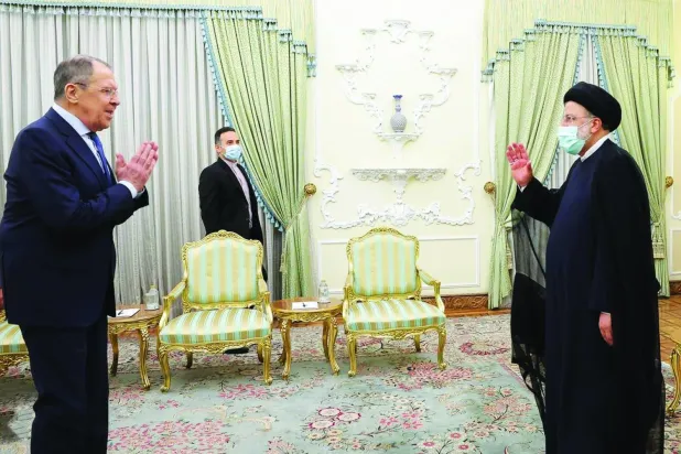 Reisi, Lavrov’la Haziran 2022’de Tahran’da bir araya geldi. (İran Cumhurbaşkanlığı-Arşiv)