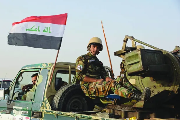 Geçen ay DEAŞ unsurlarını arayan Irak güçlerine ait bir askeri araç (AFP)