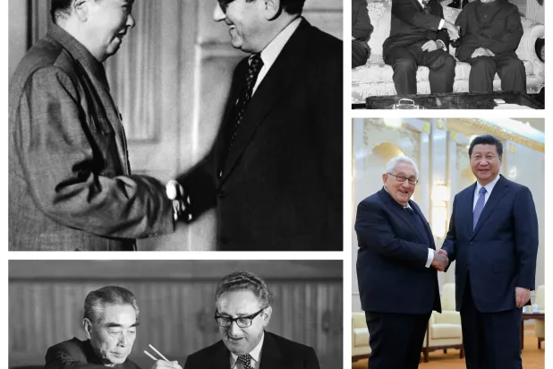 بالصور... كيسنجر بين مئويتين ونصف قرن من العلاقات «الوثيقة» بالصين