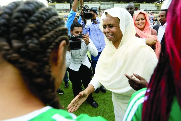 A file photo of the resigned member of the Sudanese Sovereign Council, Dr. Aisha Musa (Reuters)