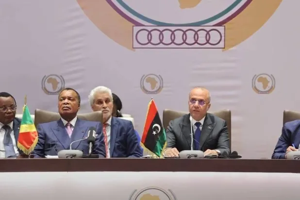 جانب من أعمال اللجنة التحضيرية لمؤتمر جامع للمصالحة الوطنية الليبية (المجلس الرئاسي)