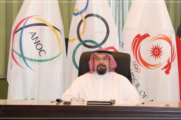 الشيخ طلال الفهد الصباح رئيس المجلس الأولمبي الآسيوي (تويتر)