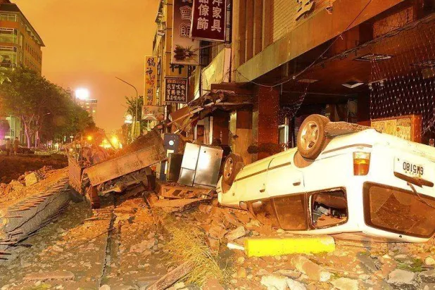 صورة من انفجار سابق في جنوب تايوان (رويترز - أرشيفية)