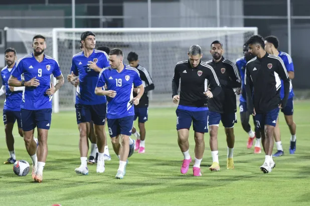 من تدريبات الوحدة الإماراتي استعداداً للبطولة (نادي الوحدة)