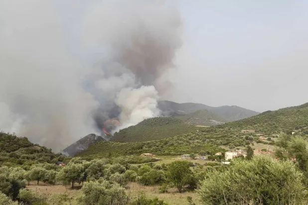 «فرانس 24» صوّرت مواطنين وهم يواجهون النيران من دون معدات (أ.ب)