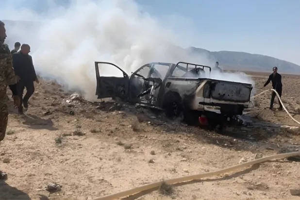 صورة موزعة من المخابرات التركية لموقع عملية سنجار