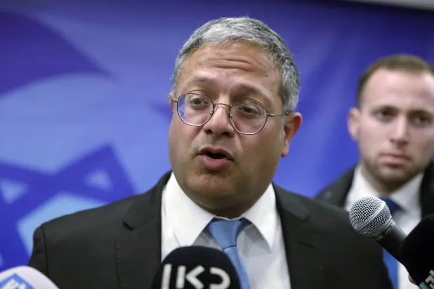 İsrail Ulusal Güvenlik Bakanı Itamar Ben-Gvir (AP)