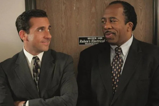 Steve Carell ve Leslie David Baker, The Office'te (NBC)