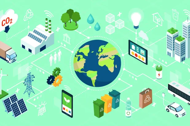 المنتج الإلكتروني غير الضار بالبيئة هو أن تكون كل مرحلة من دورة حياته غير ضارة بالبيئة (شاترستوك)