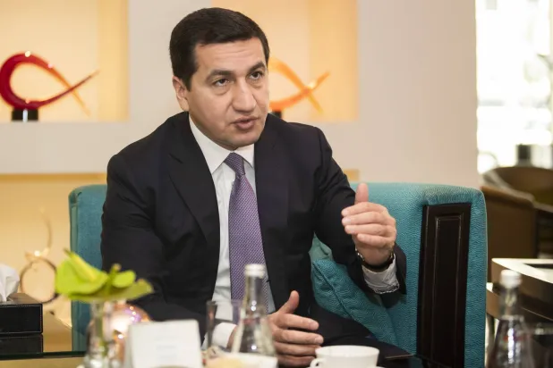 Hikmet Hajiyev, the Foreign Policy Advisor to the President of Azerbaijan. Photo: Yazeed Al-Samrani 