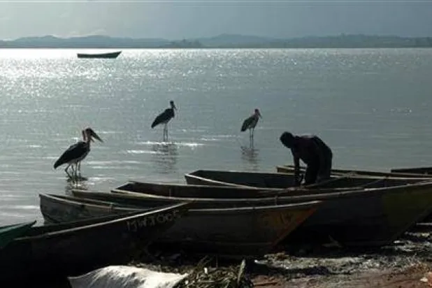 جانب من بحيرة فيكتوريا في جنوب أوغندا (أرشيفية - رويترز)
