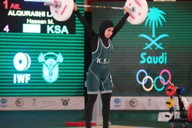 ليان القرشي خلال المنافسات (الشرق الأوسط)