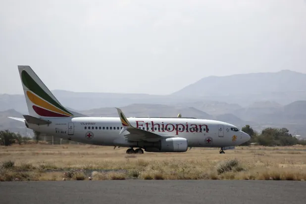 صورة أرشيفية لإحدى طائرات خطوط الطيران الإثيوبية (د.ب.أ)