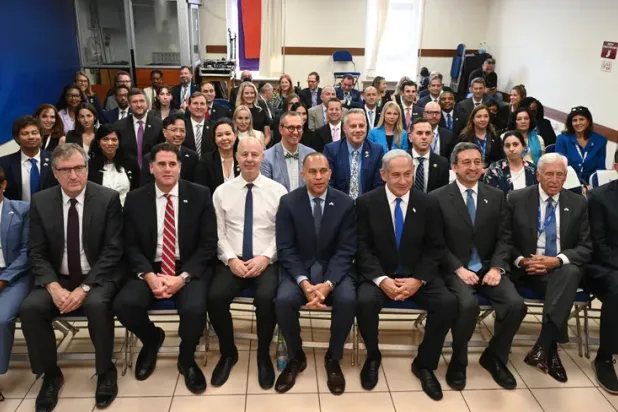 نتنياهو مع الوفد الأميركي (مكتب الصحافة الحكومي)