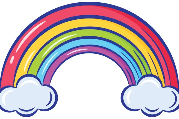 قوس قزح كحلي فوق رام الله